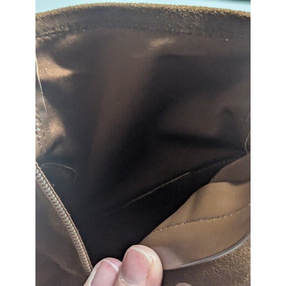 Nine West Women's Size 7.5M Brown  Faux Suede Comfort Heeled Career Ankle Boots - Picture 8 of 9